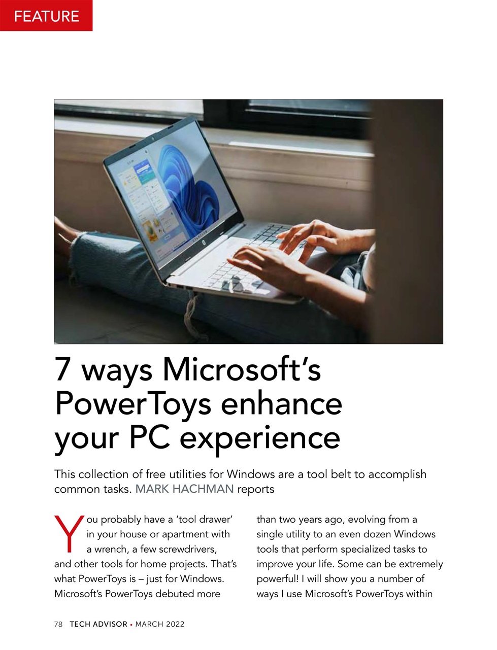 Tech Advisor Preview Pages