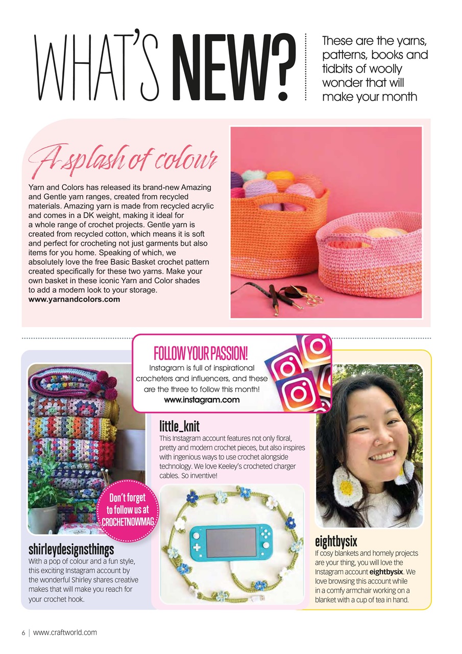 Crochet Now Magazine Preview Pages