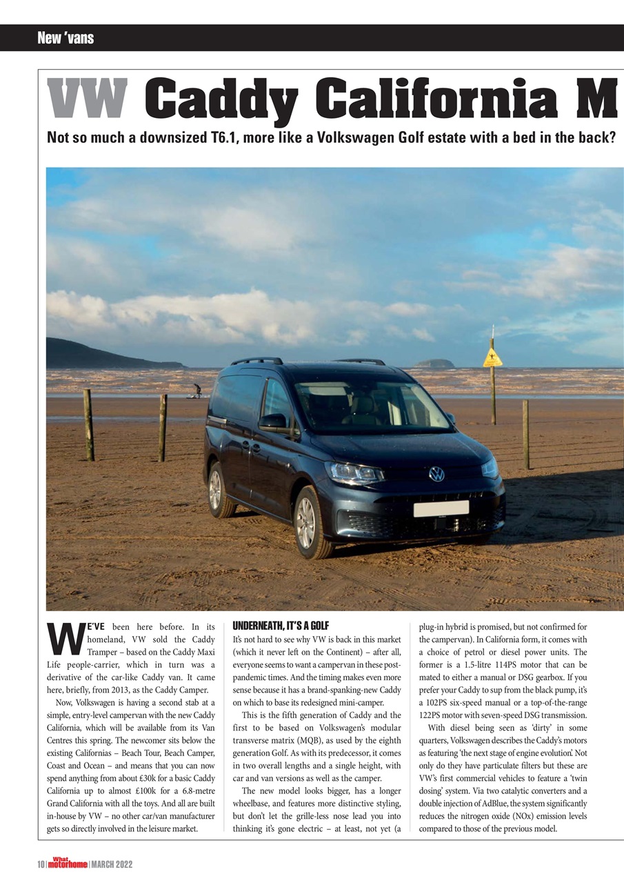 What Motorhome magazine Preview Pages