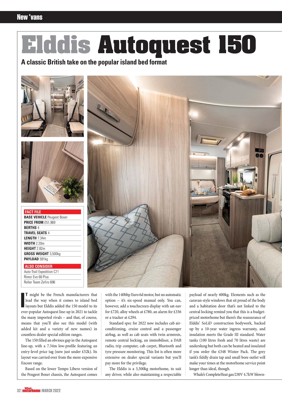 What Motorhome magazine Preview Pages