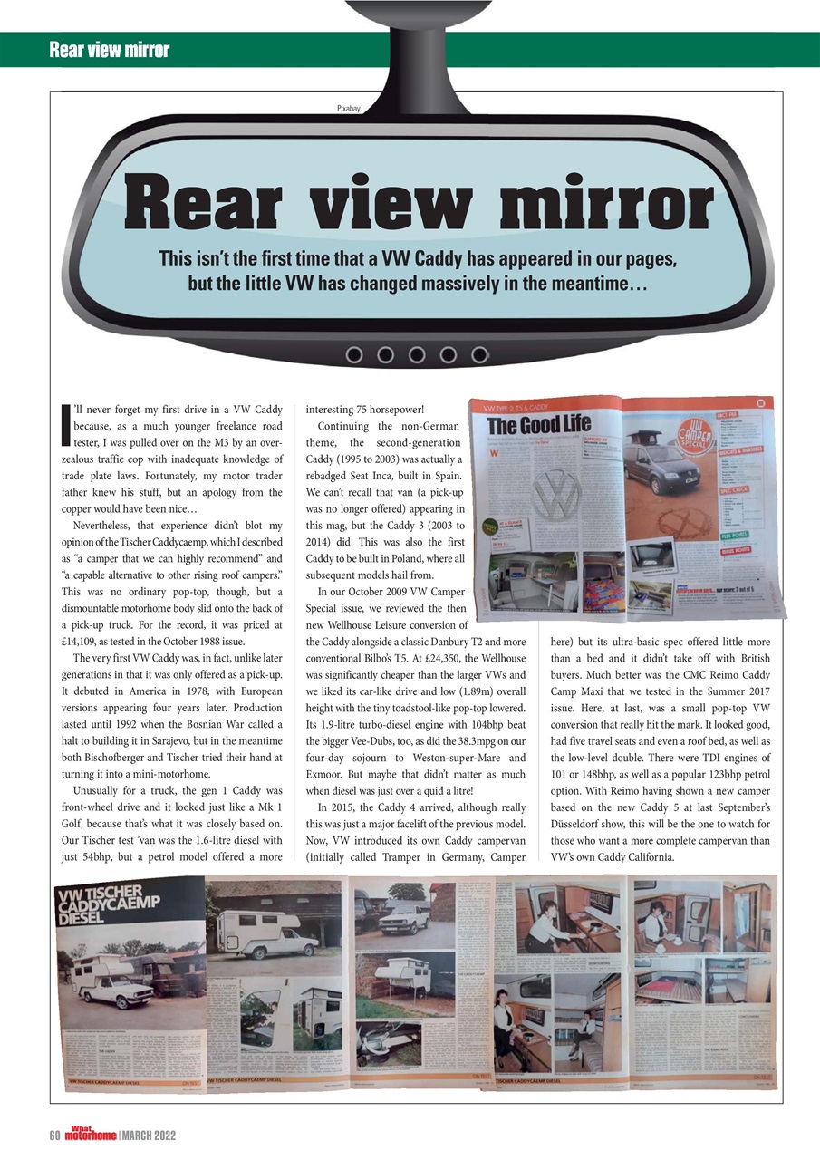 What Motorhome magazine Preview Pages