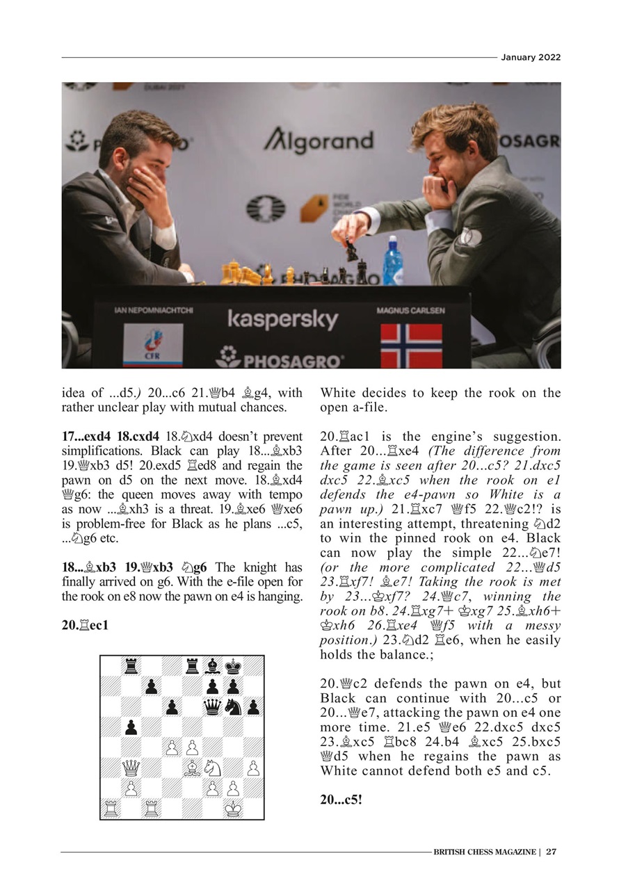 British Chess Magazine Preview Pages