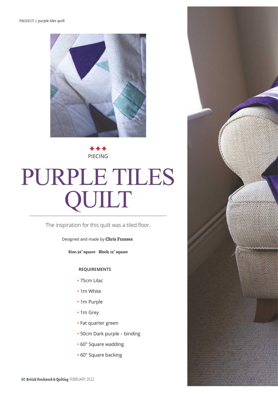 Patchwork and Quilting Preview Pages