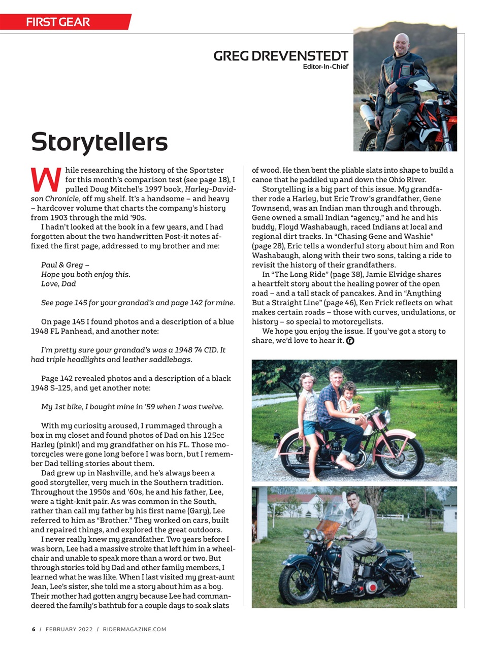 Rider Magazine Preview Pages