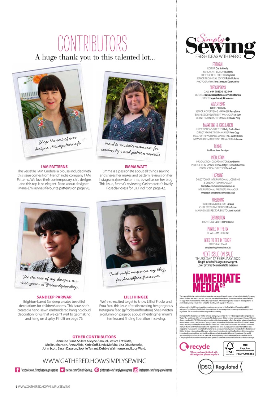 Simply Sewing Preview Pages