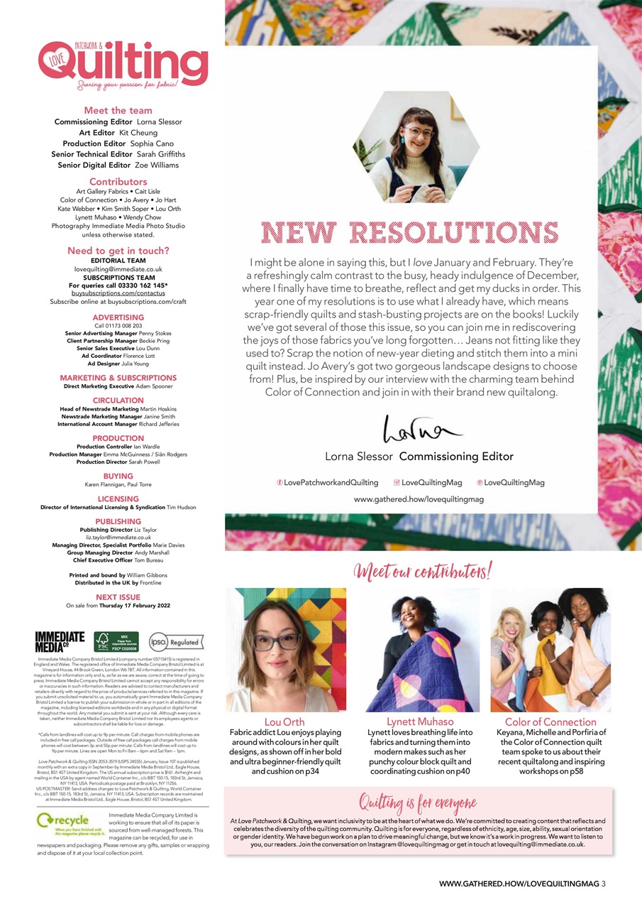 Love Patchwork & Quilting Preview Pages