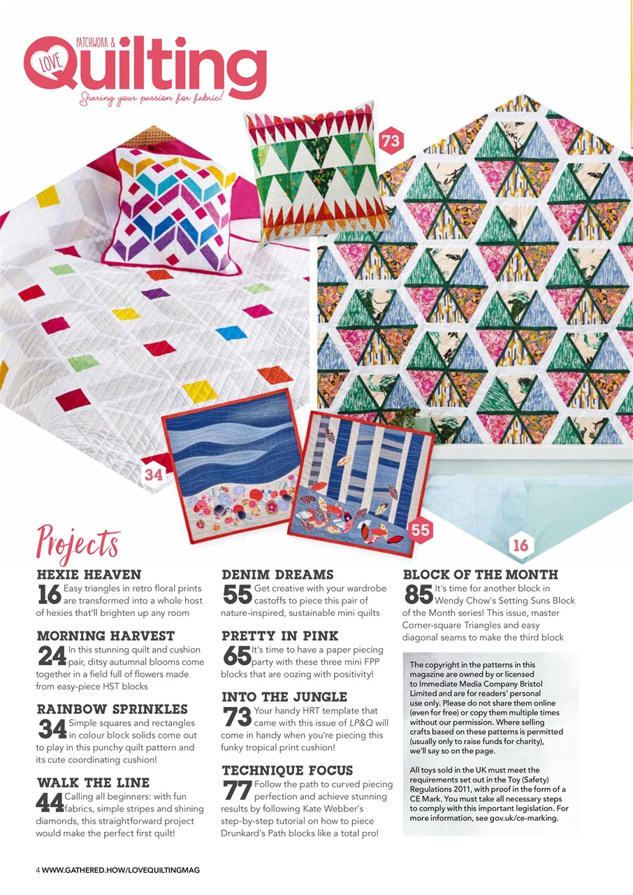 Love Patchwork & Quilting Preview Pages