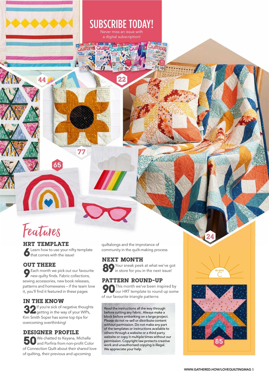 Love Patchwork & Quilting Preview Pages