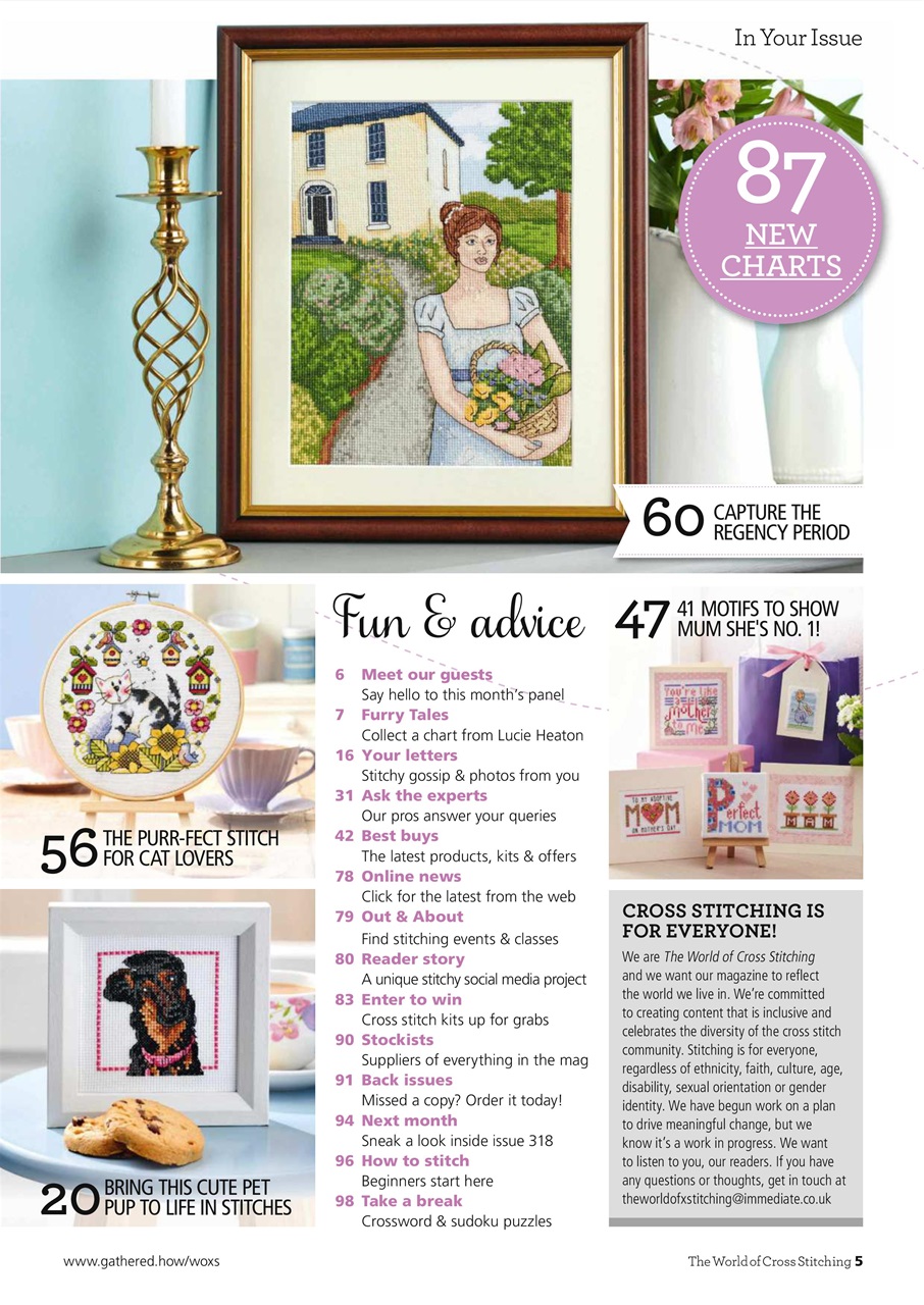 The World of Cross Stitching Preview Pages