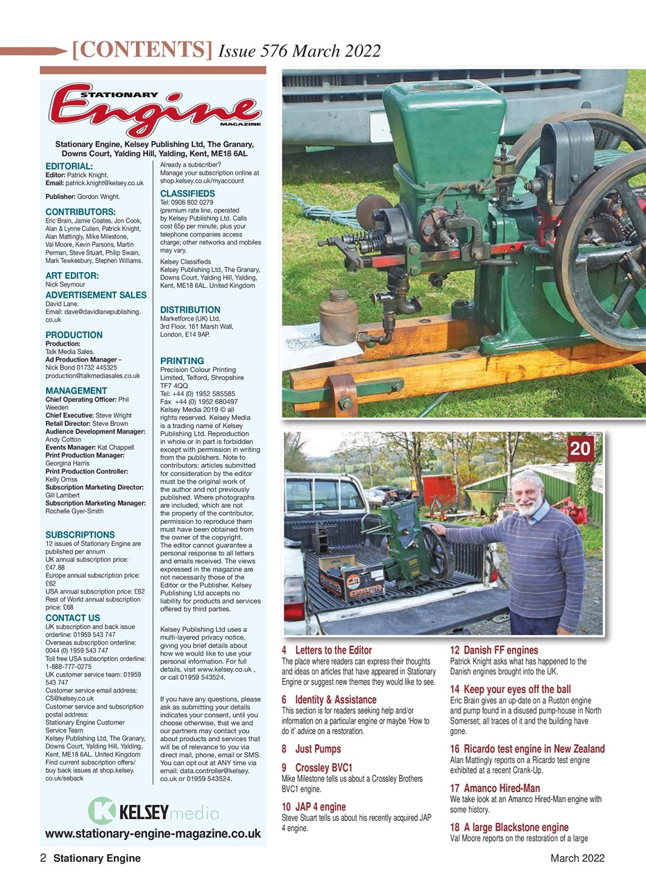 Stationary Engine Preview Pages