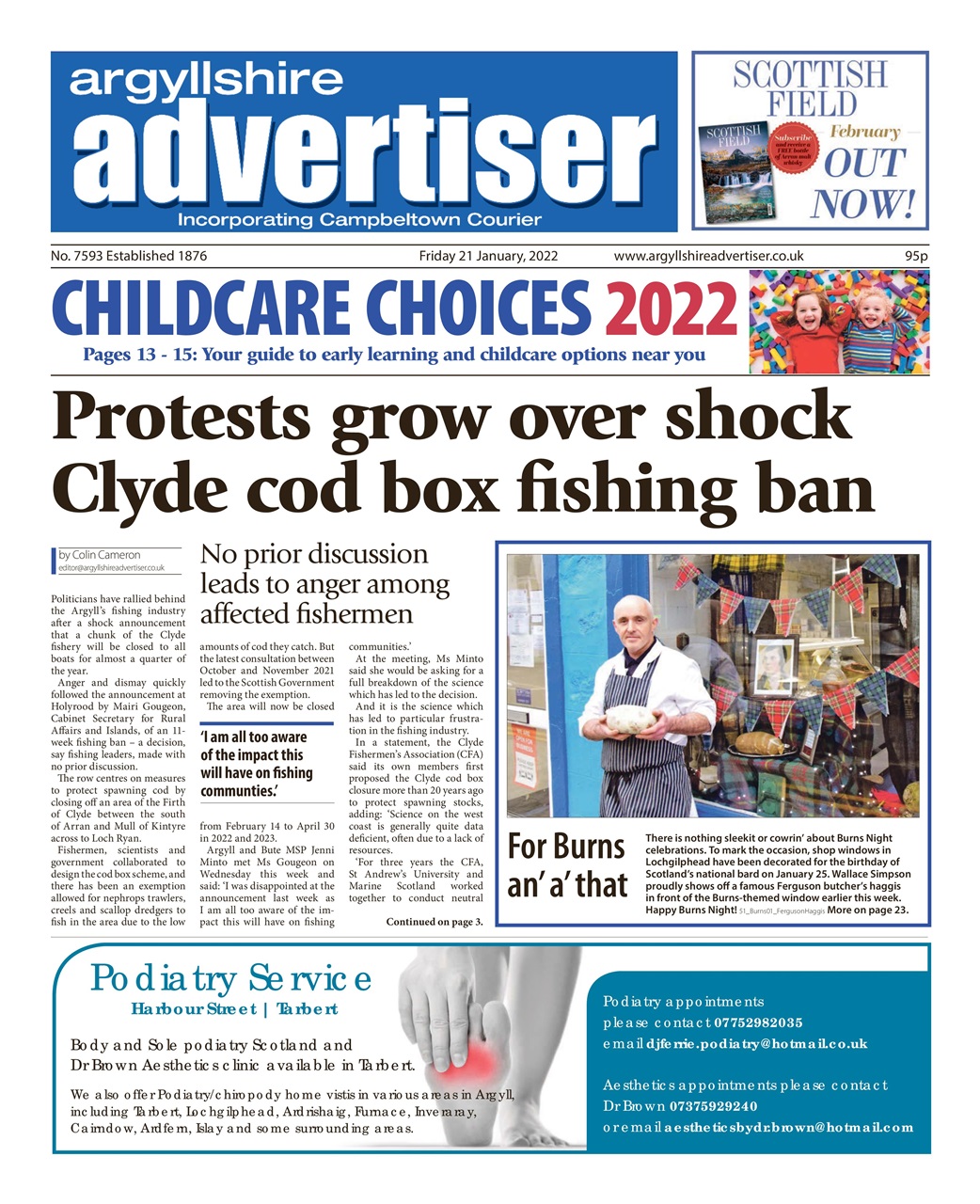 Argyllshire Advertiser Preview Pages