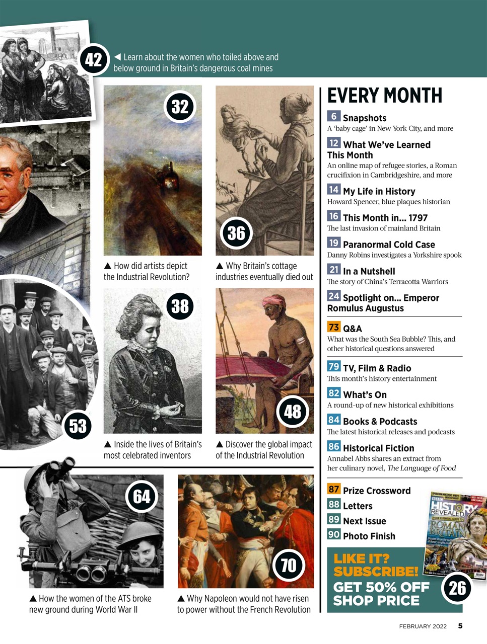BBC History Revealed Magazine Preview Pages