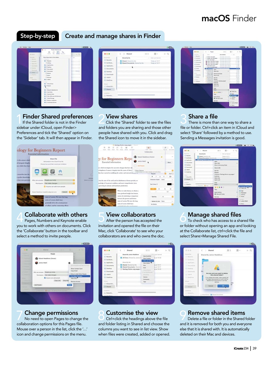 iCreate Preview Pages