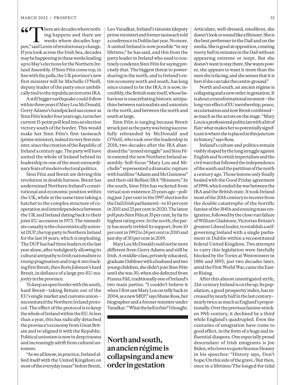 Prospect Magazine Preview Pages