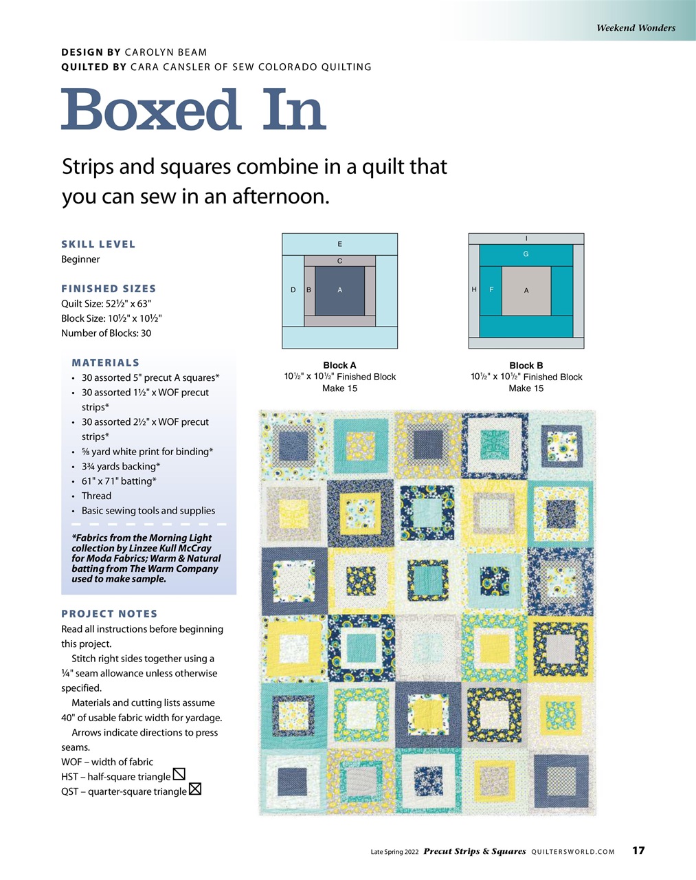 Quilter's World Preview Pages