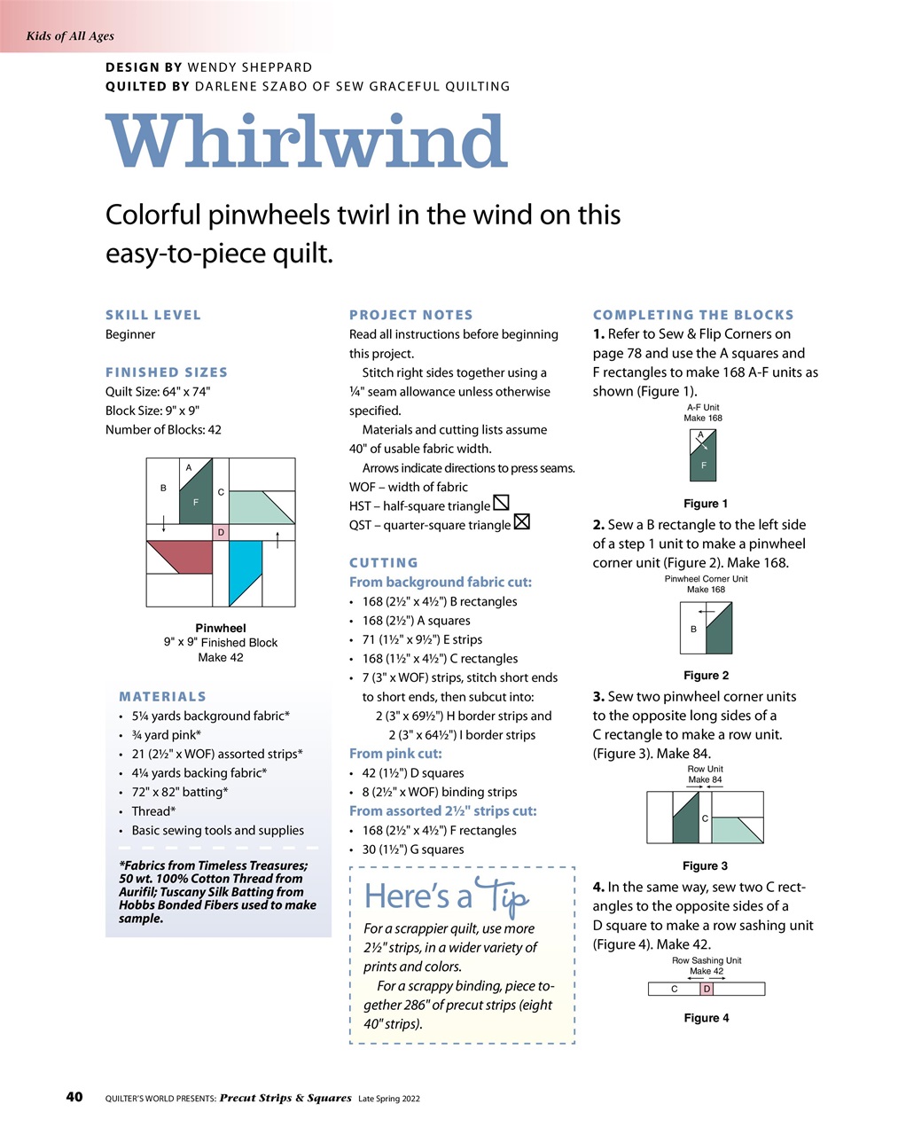 Quilter's World Preview Pages