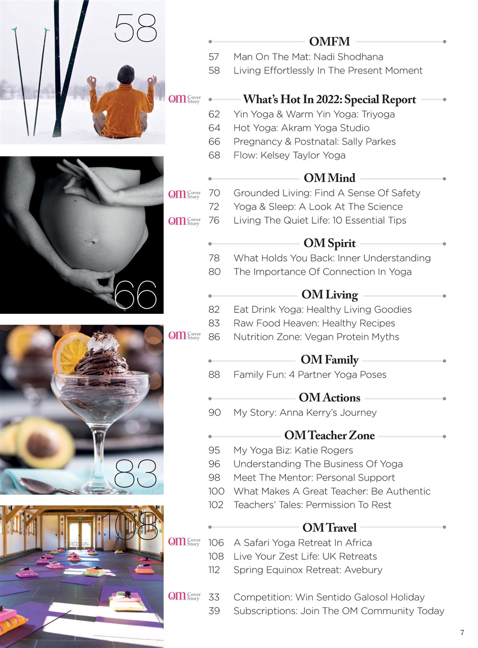 OM Yoga Magazine Preview Pages