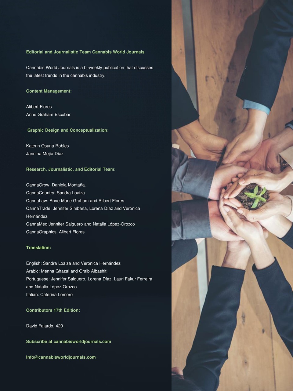 Cannabis World Journals Preview Pages