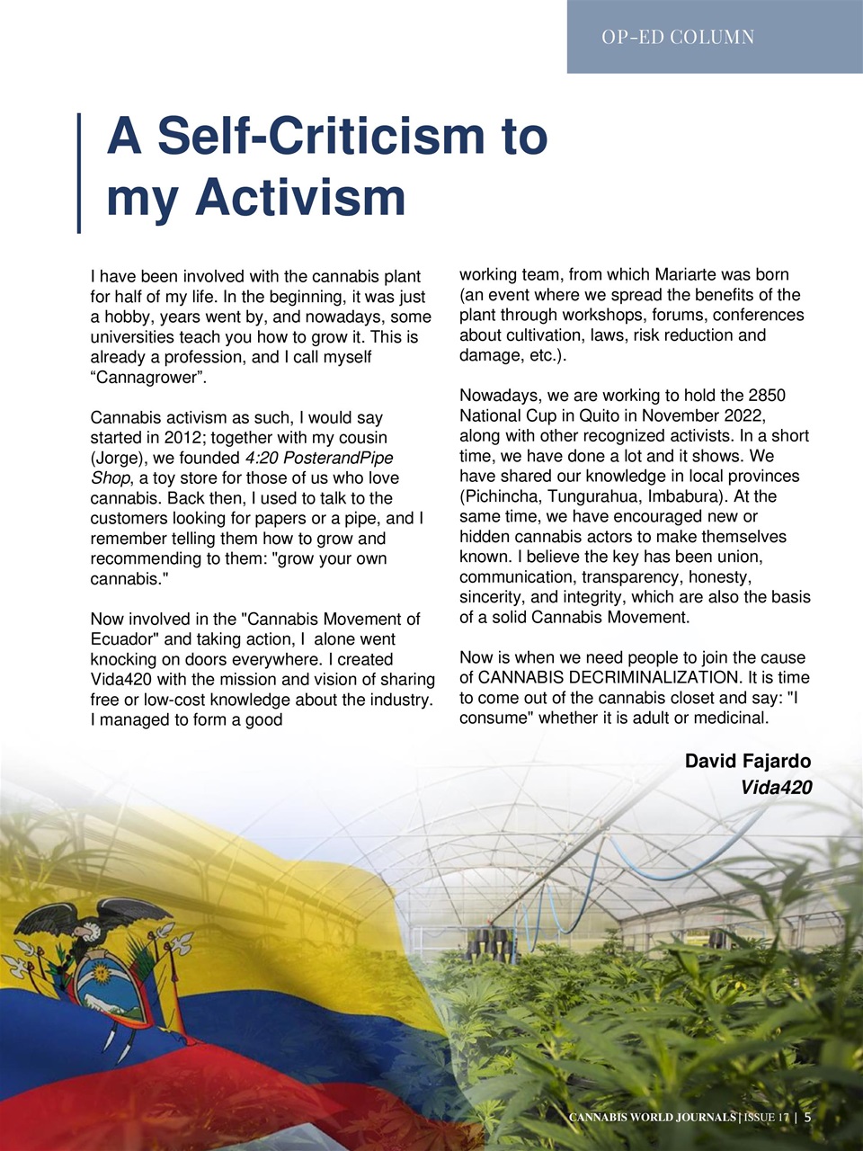 Cannabis World Journals Preview Pages