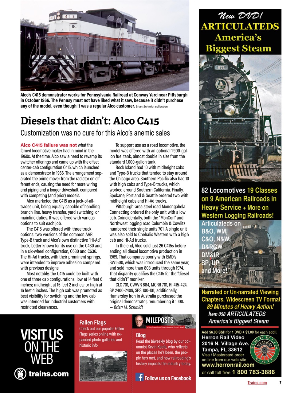 Classic Trains Preview Pages