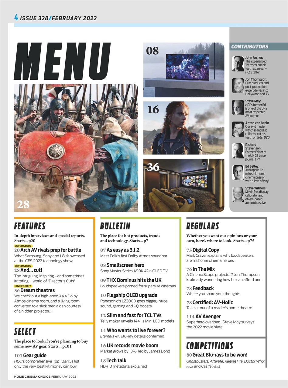 Home Cinema Choice Preview Pages