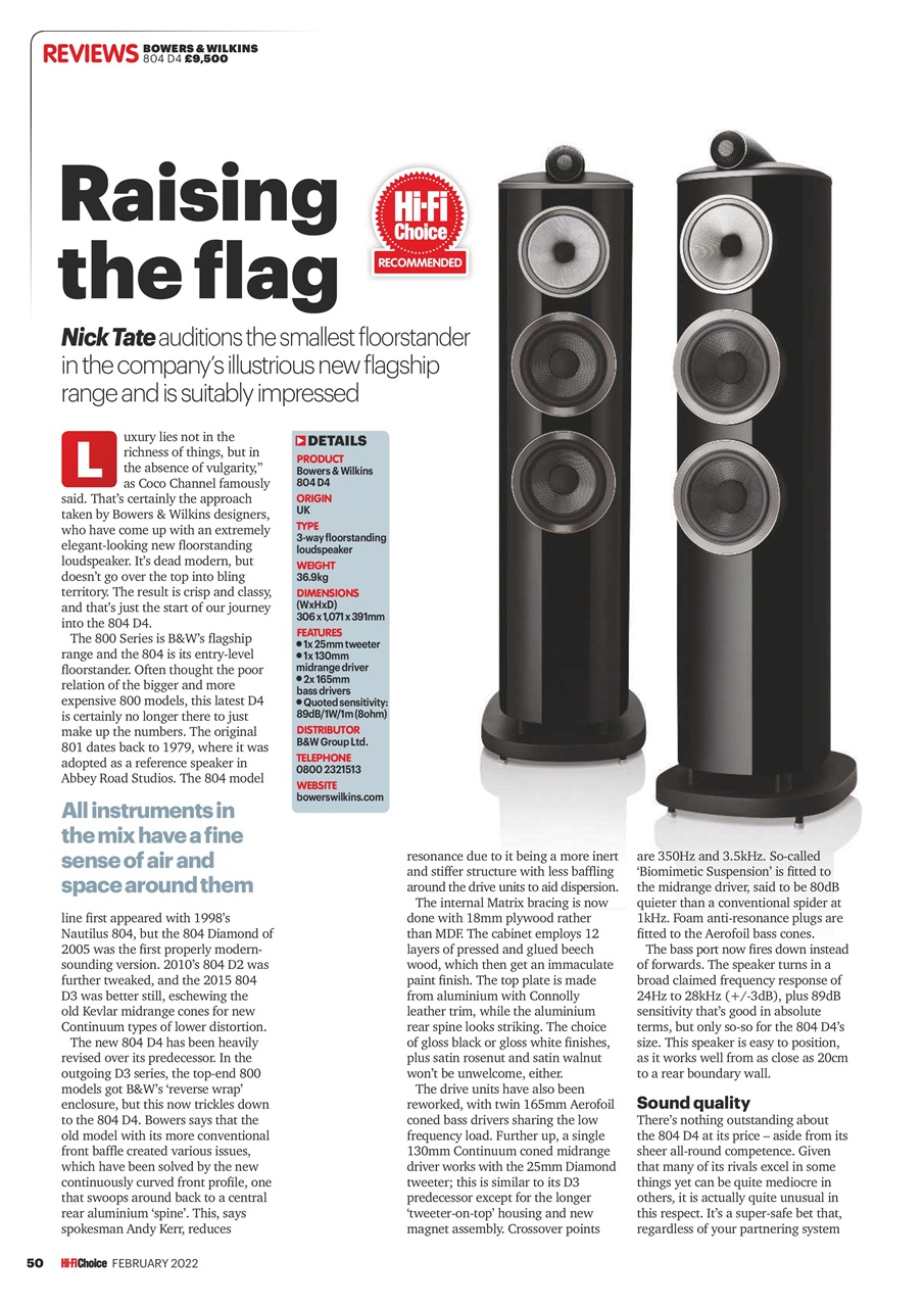 Hi-Fi Choice Preview Pages