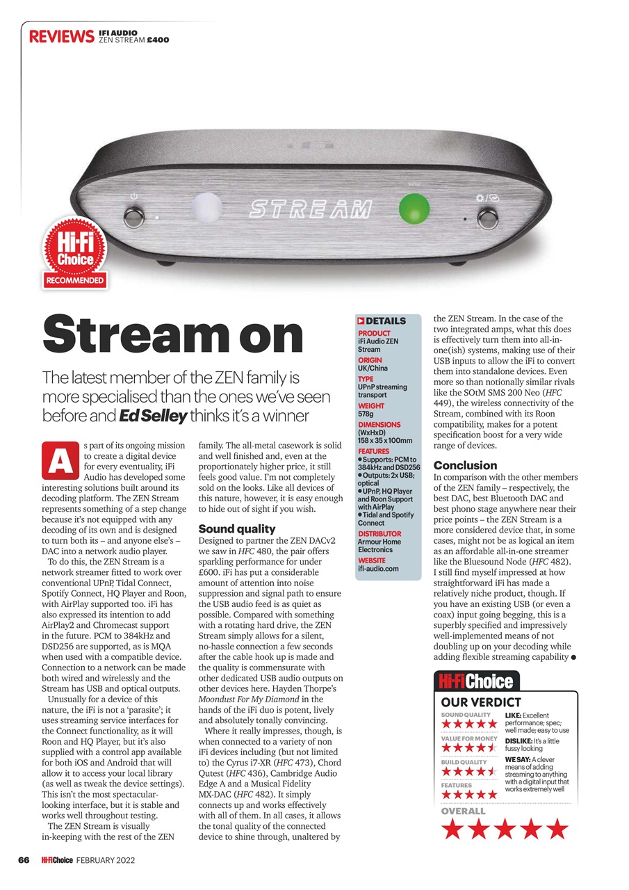 Hi-Fi Choice Preview Pages