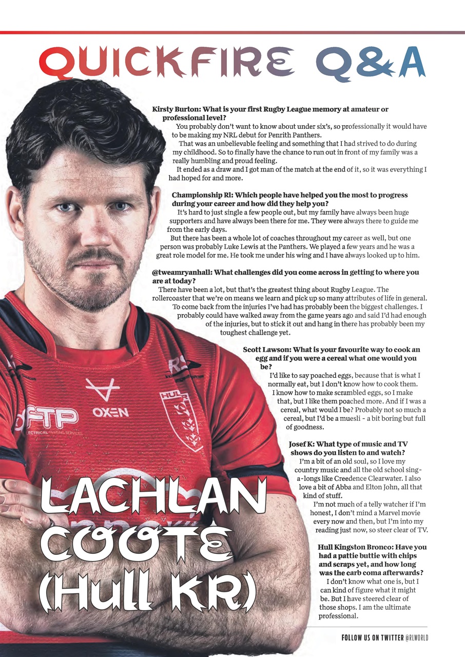 Rugby League World Preview Pages