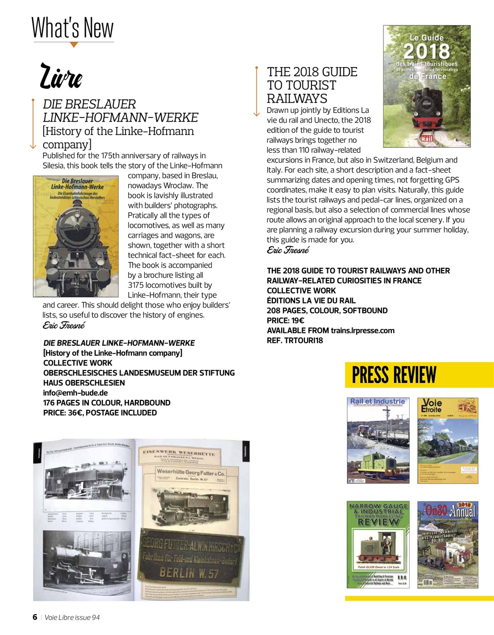 Voie Libre International Preview Pages