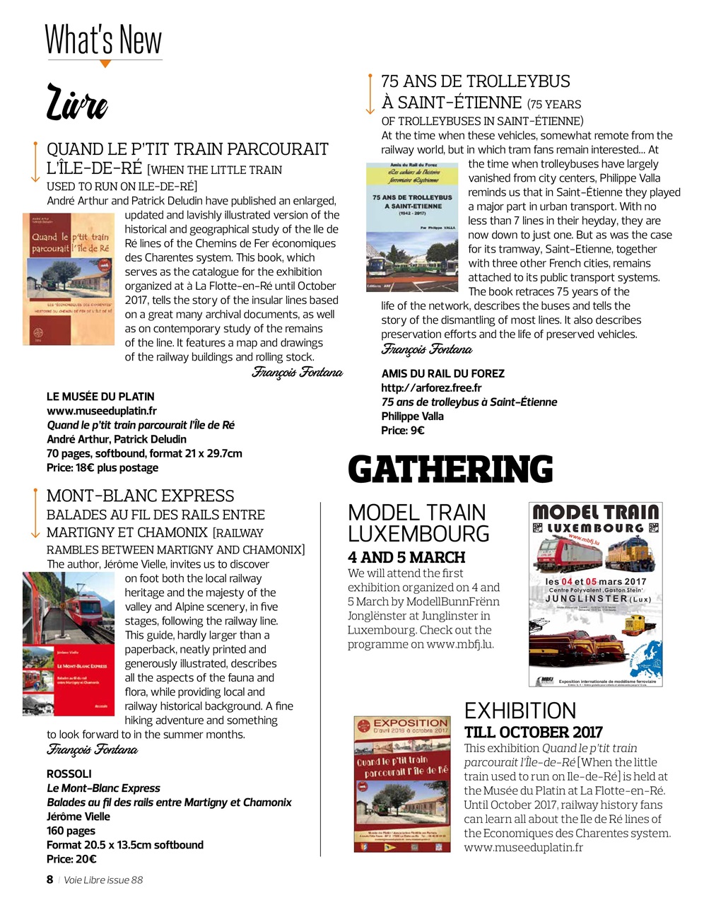 Voie Libre International Preview Pages