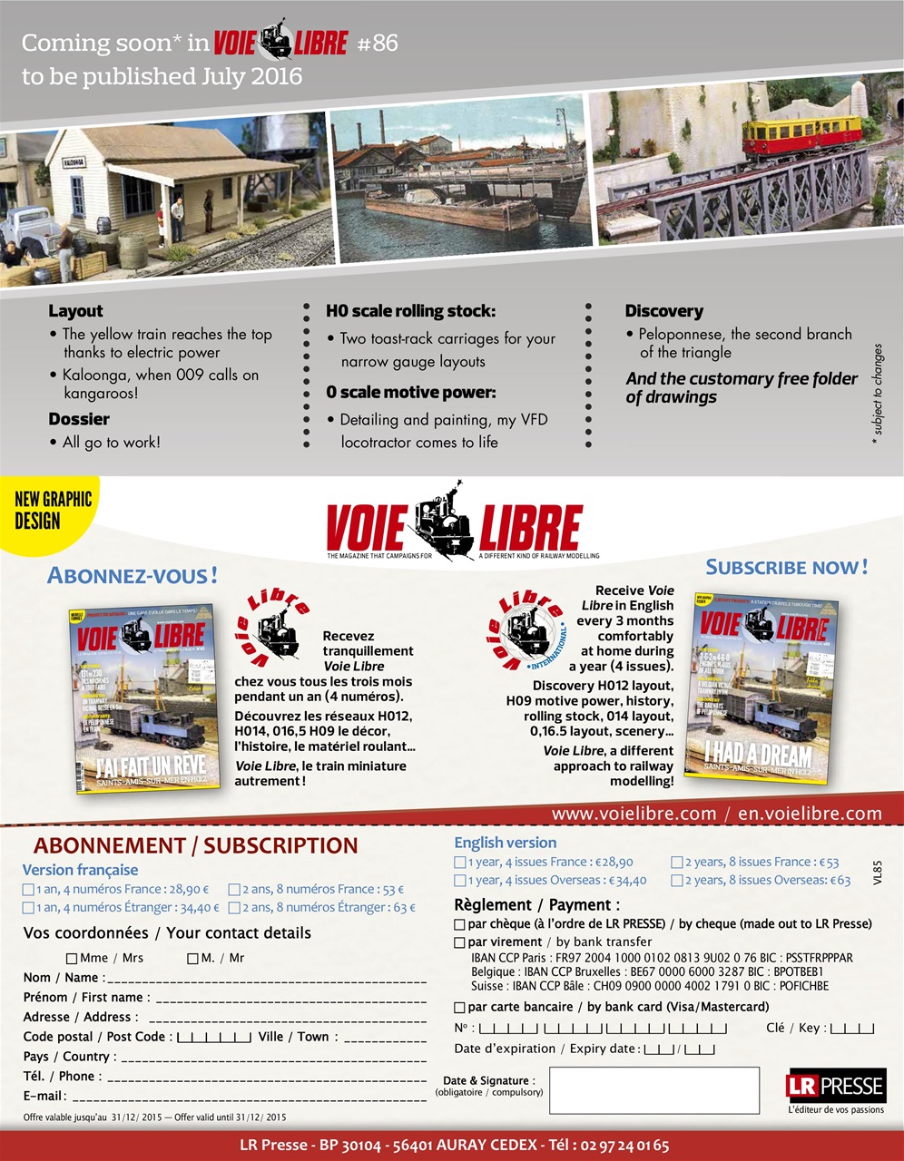 Voie Libre International Preview Pages