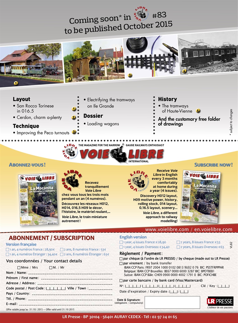 Voie Libre International Preview Pages