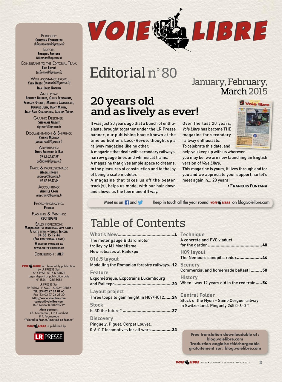 Voie Libre International Preview Pages