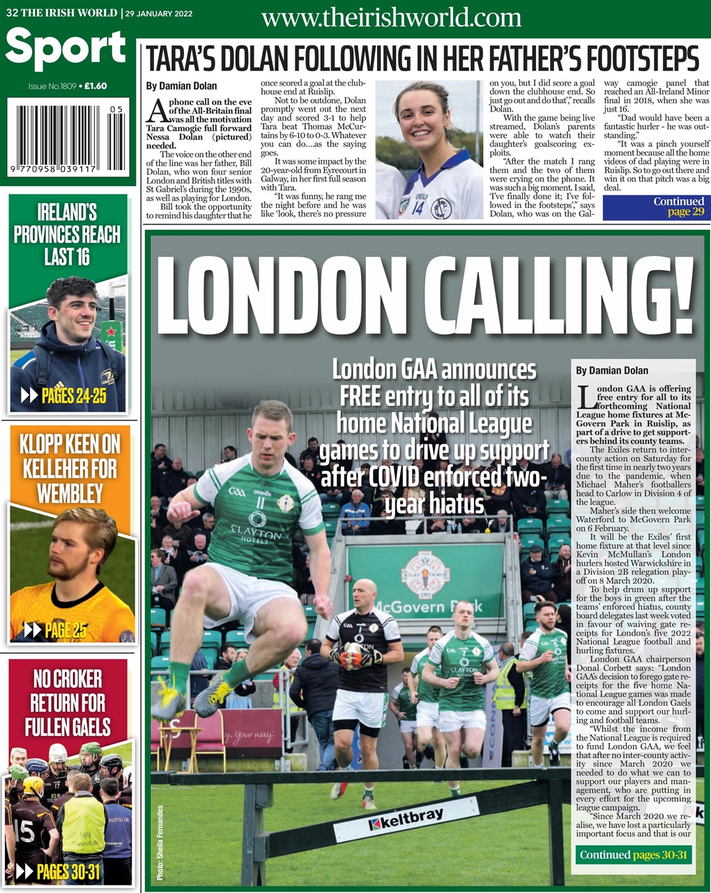 Irish World Preview Pages