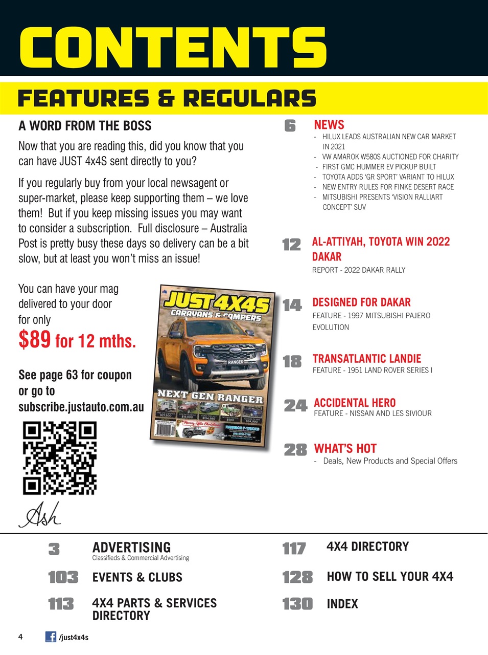 JUST 4X4S Preview Pages