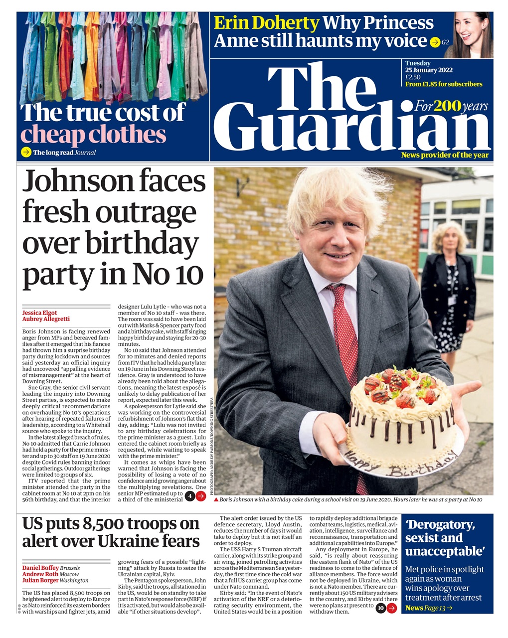 The Guardian Newspaper Preview Pages
