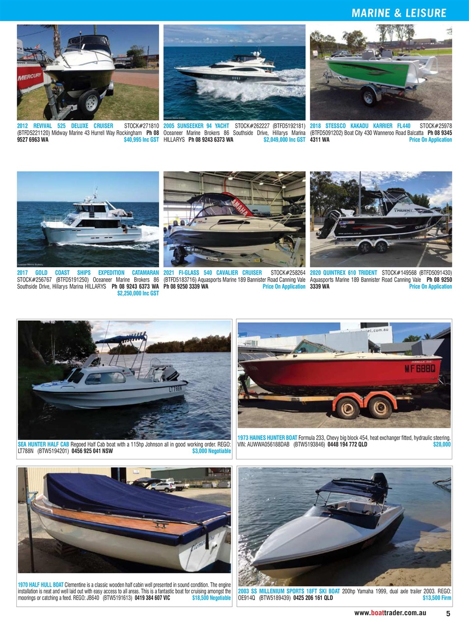 Boat Trader Australia Preview Pages
