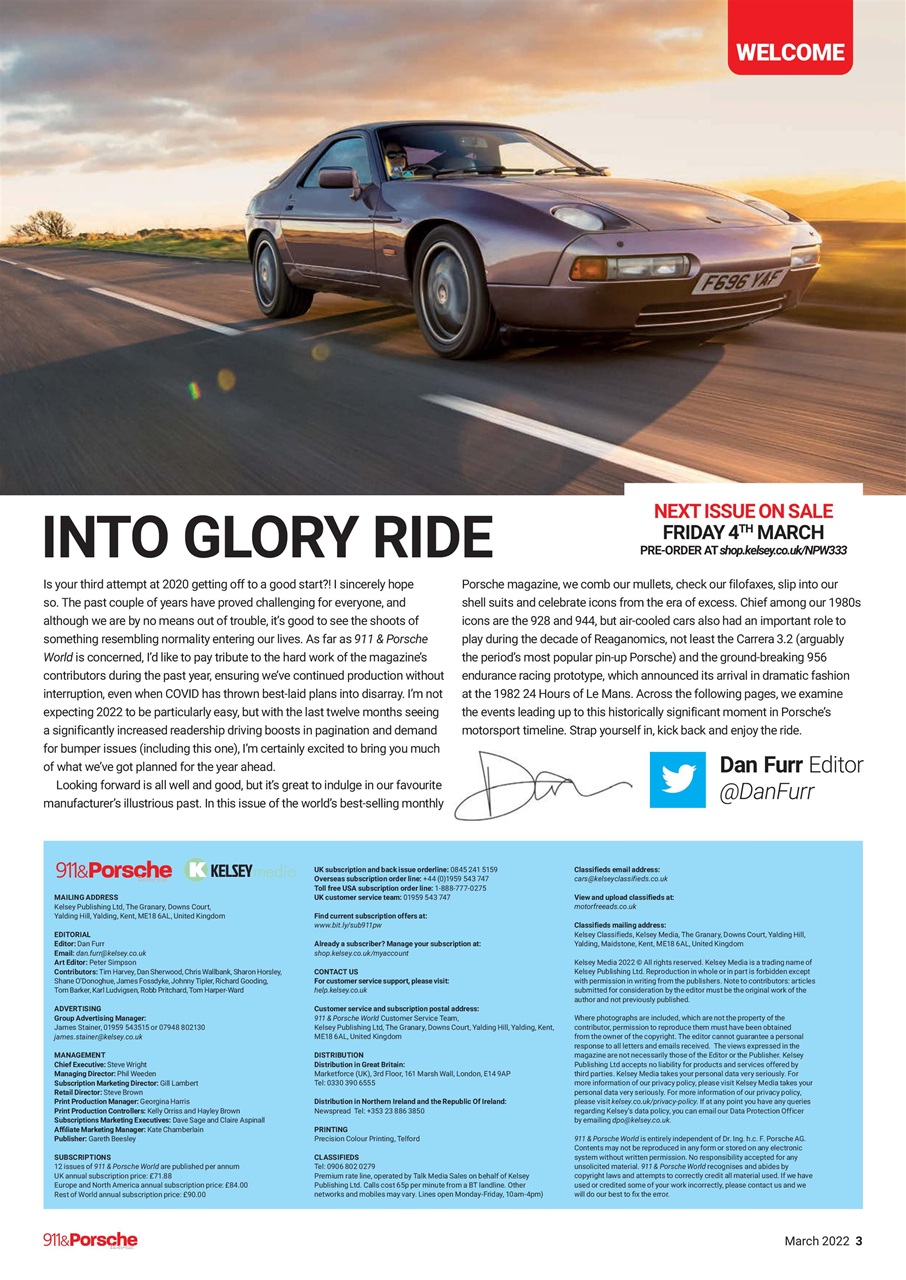911 & Porsche World Preview Pages