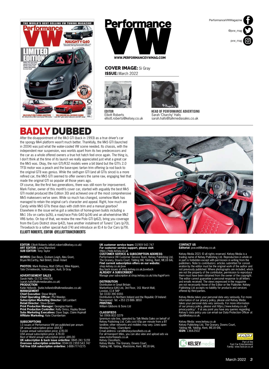 Performance VW Preview Pages