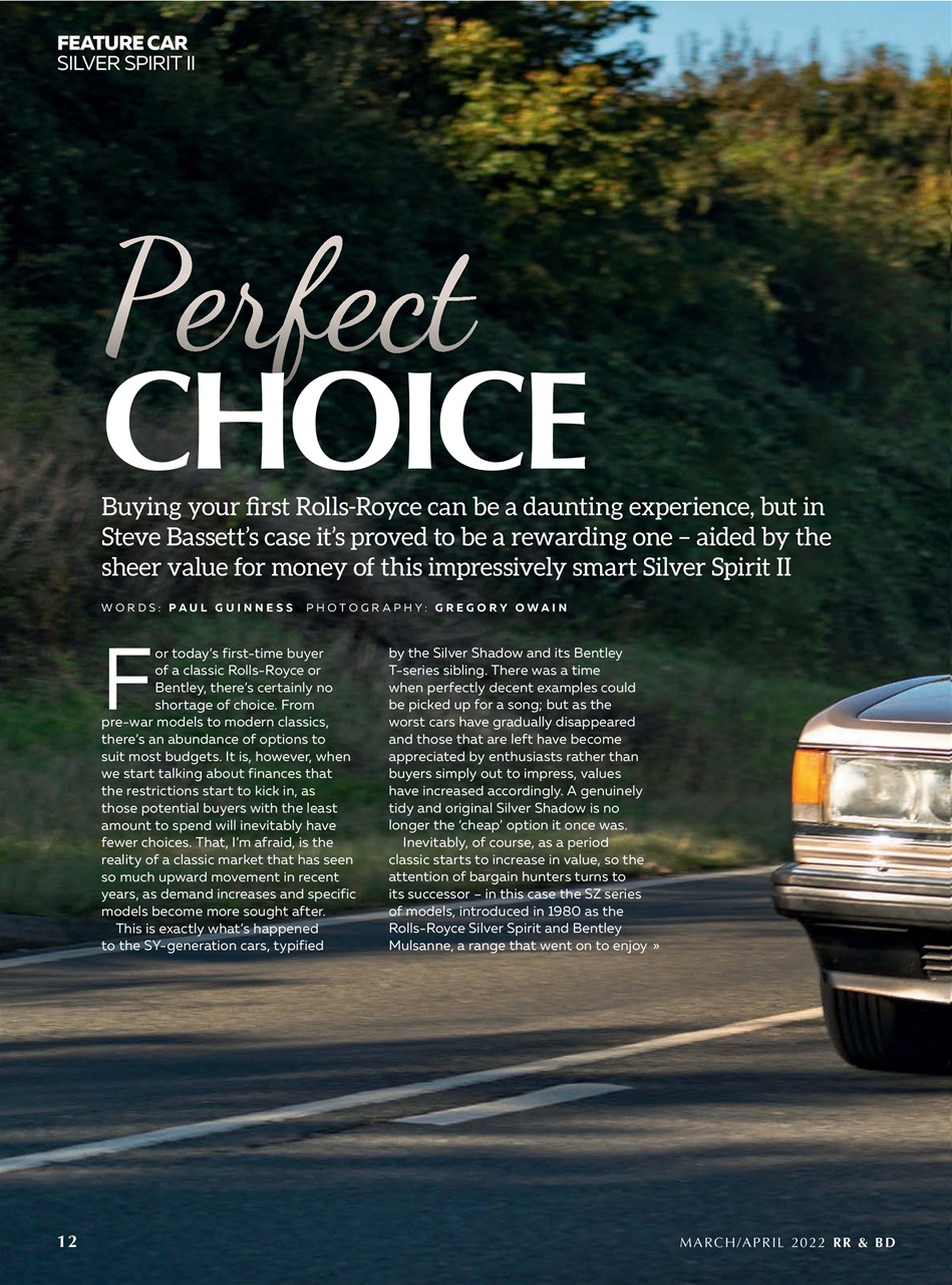 Rolls-Royce & Bentley Driver Preview Pages