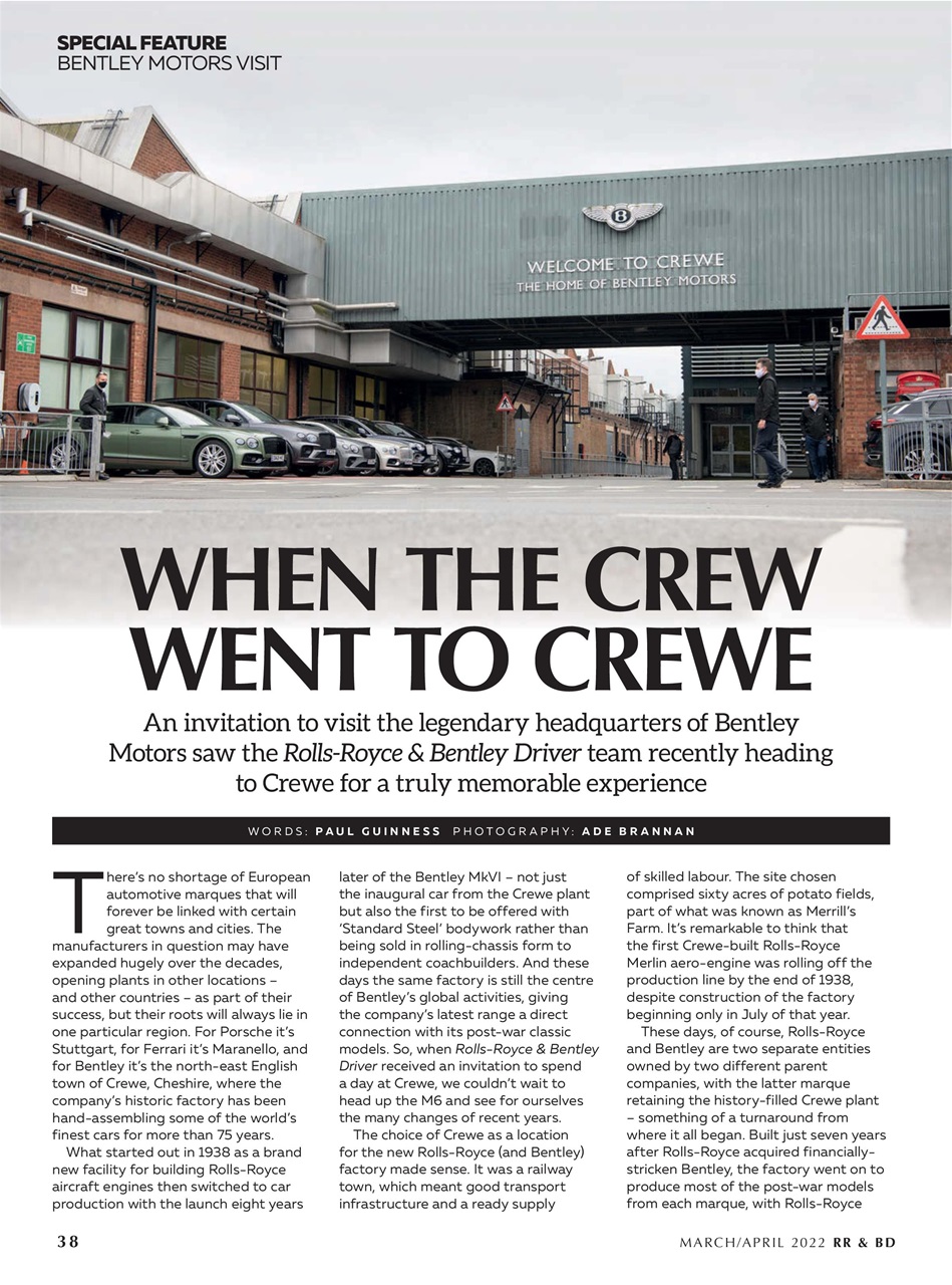 Rolls-Royce & Bentley Driver Preview Pages