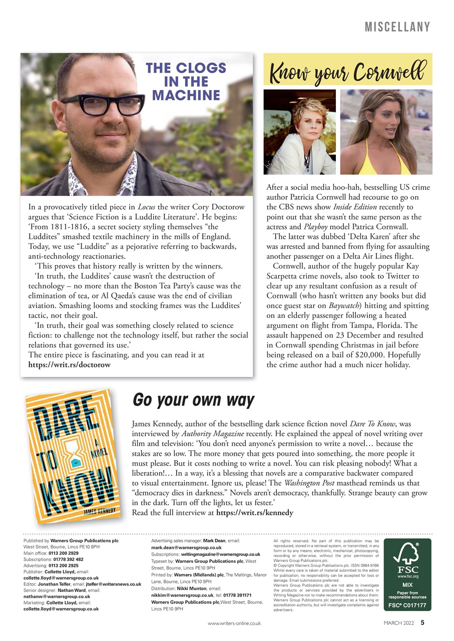 Writing Magazine Preview Pages
