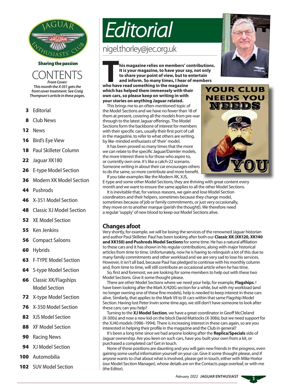 Jaguar Enthusiast Preview Pages