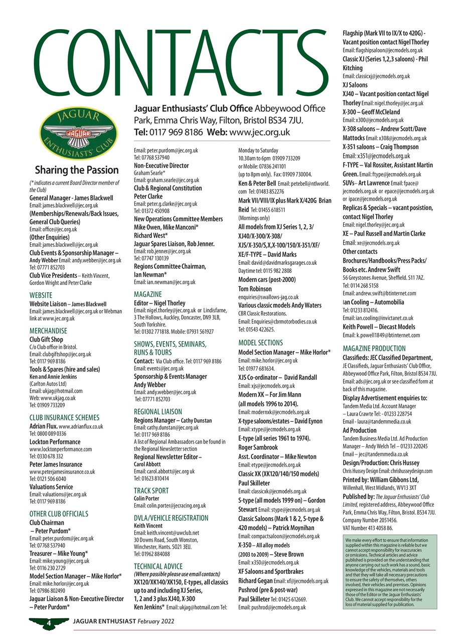 Jaguar Enthusiast Preview Pages
