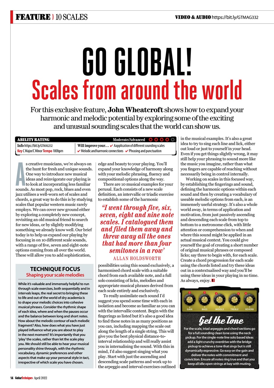 Guitar Techniques Preview Pages