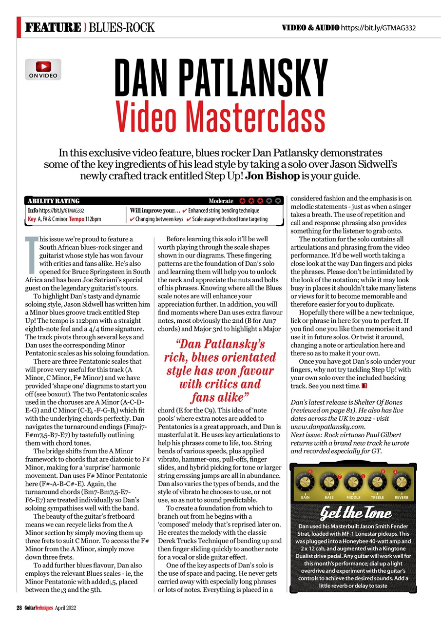 Guitar Techniques Preview Pages