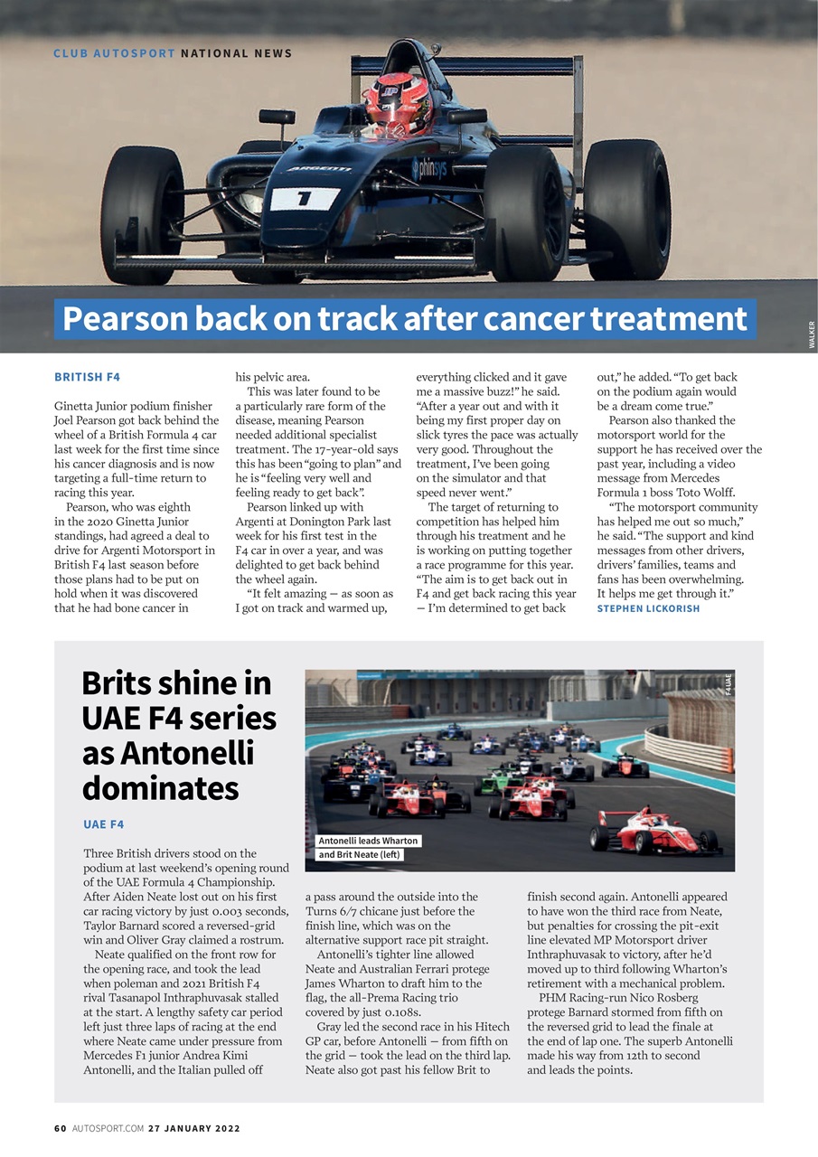 Autosport Preview Pages