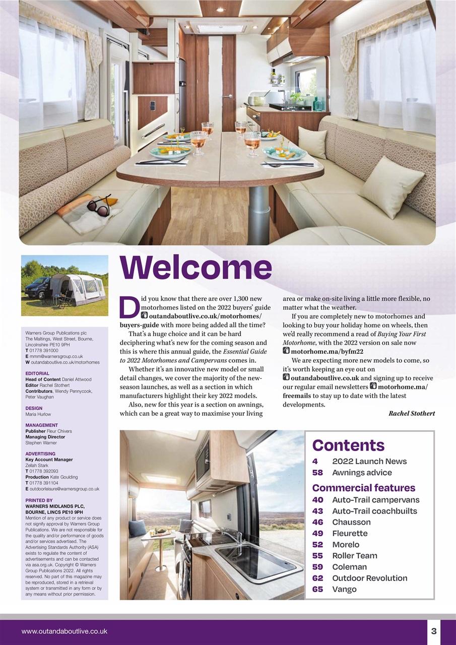 What Motorhome magazine Preview Pages
