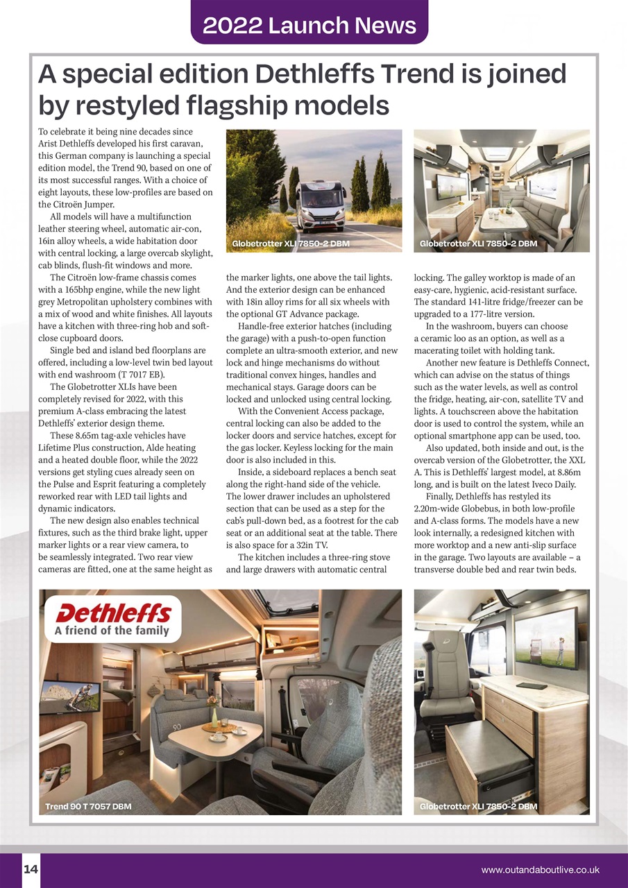 What Motorhome magazine Preview Pages