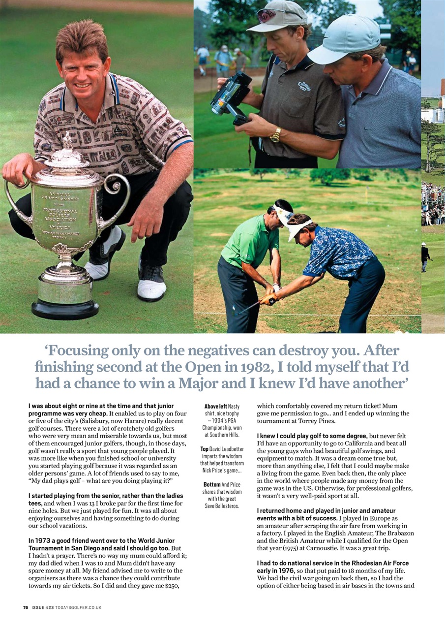 Today's Golfer Preview Pages